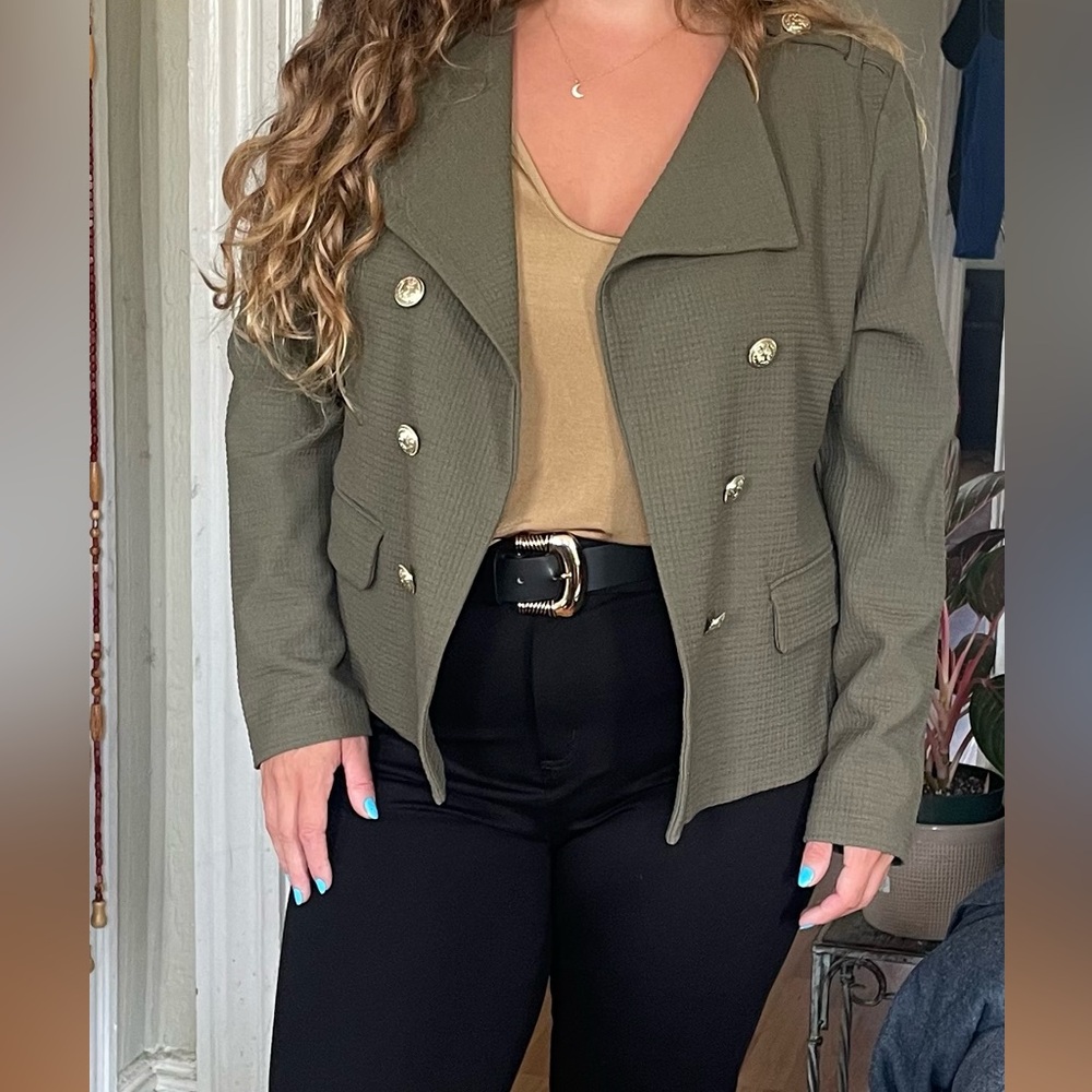 Calvin Klein Olive Green Blazer